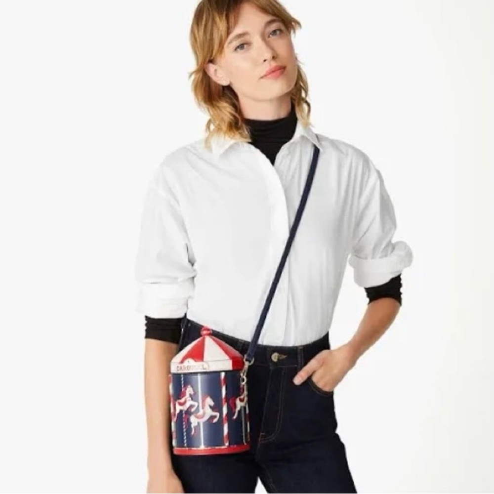 Kate Spade Red and Navy Carousel Crossbody Bag NWT - Picture 4 of 5